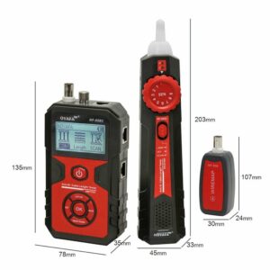 NOYAFA NF-858C Trace Cable Line Locator Portable Wire Tracker Cable Tester Finder Network Cable Testing BNC Measure Cable Length