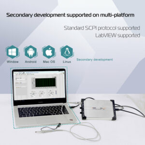 OWON VDS6102 Digital Virtual Oscilloscopes 100MHz 2CH 1Gsa/s 8bits/14bits ADC Type-C USB 5-15V Power Supply PC Oscilloscope