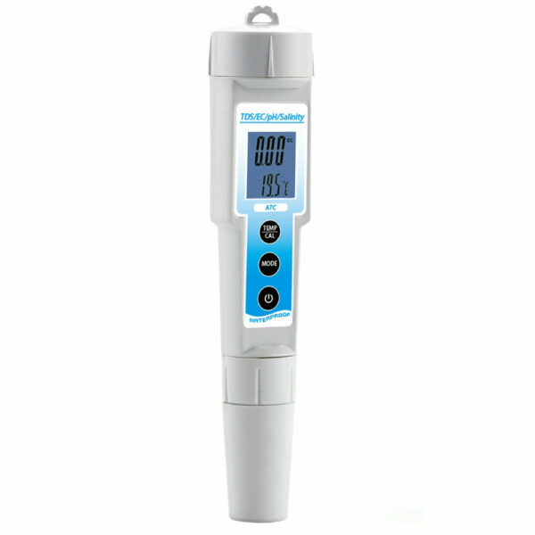 PH/EC/TDS/Temperature/Salinity 5 In 1 Multi-function PH Meter PH Test Pen