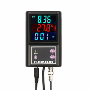 PH&EC&TDS and Temperature Water Quality Multi-Parameter Monitor with BT Wireless Connection Digital Online Meter Accurate Tester