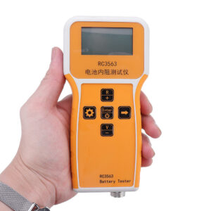 RC3563 Battery Internal Resistance Tester Battery Internal Resistance Tester Lithium Nickel Chromium Lead Acid Battery Test with Test Clips+Battery Test Compartment