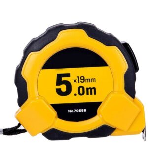 Retractable Ruler Tape Measure Key Chain Mini Pocket Size Metric Self-locking 5M