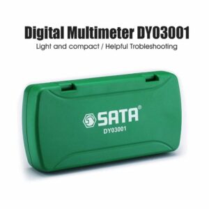 SATA DY03001 Digital Multimeter DC/AC Voltage Current Resistance Diode Measurement Accurately Troubleshoot Automotive and Household Electrical Issues