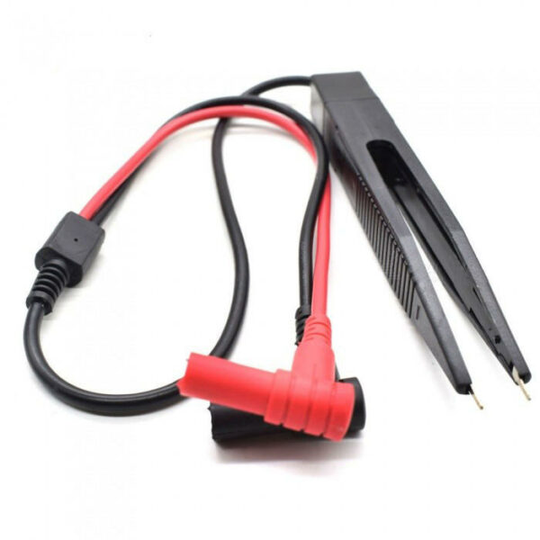 SMD Inductor Test Clip Probe Tweezer for Multimeter Resistor Capacitor