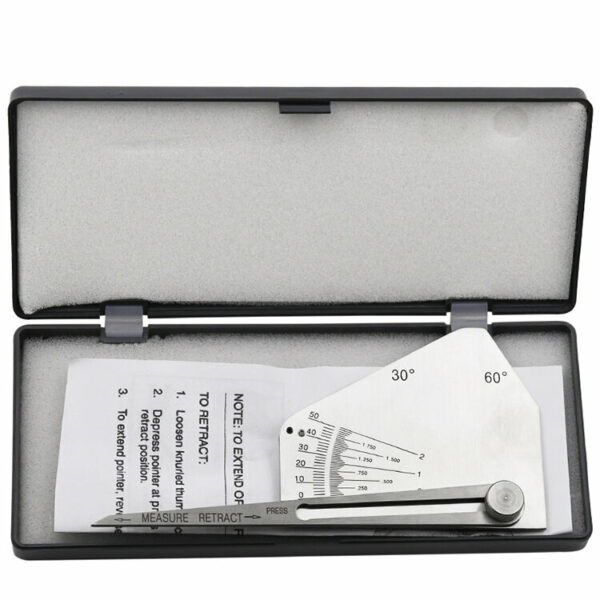 Stainless Steel Fillet Welding Gauge Inspection Ulnar Test Ruler Welding Angle Welder Inspection Gauge Measuring Tool