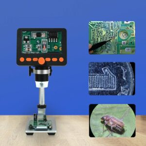 T25 Portable 1000X Wifi Digital Industrial Microscope 1080P Camera 4.3-Inch LCD Screen with 8LED Light