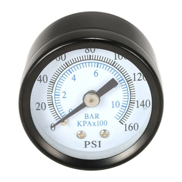 TS-40-10 1/8 Inch 160 Psi 0-10bar Compressor Compressed Air Pressure Gauge Small Double Scale Measurer