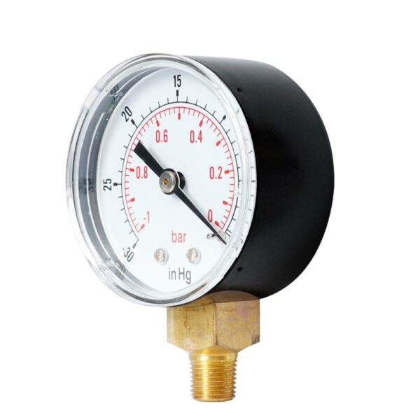 TS-Y50-1-0bar -30/0psi 52mm Dial 1/8 BSPT Pressure Gauge