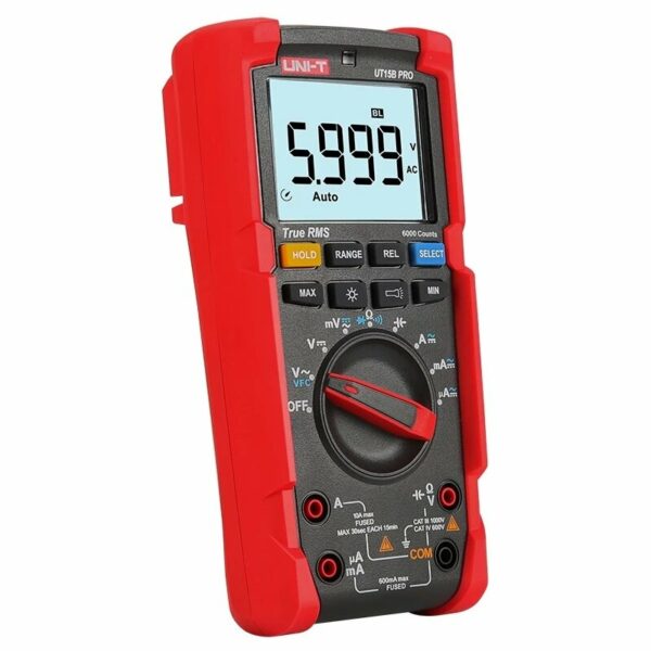 UNI-T UT15B PRO 1000V True RMS Digital Multimeter 6000 Counts Handheld AC DC Capacitance Voltage Tester Meter