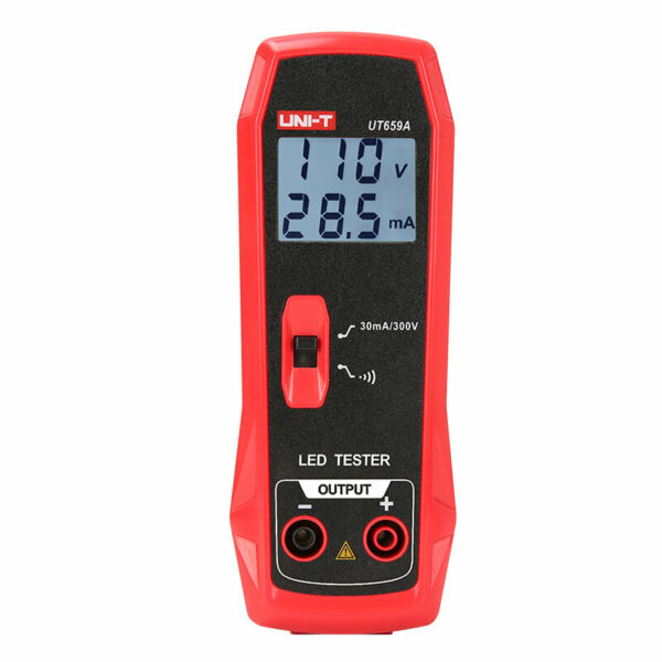 UNI-T UT659A LED Tester 85V-265V Power Intelligent Adjustment Voltage Current Continuity Test LCD Display Meter