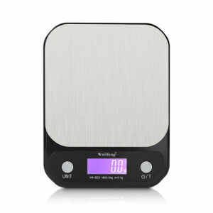 WH-B23 LCD Digital Kitchen Scales Stainless Steel Portable Food Scale High Precision Weight Electronic Scale 10kg/1g 5kg/0.1g