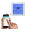 WIFI Smart Large Touch Screen Programmable Electric Heating Thermostat Carbon Crystal Wall Warm Thermostat  Remote Control