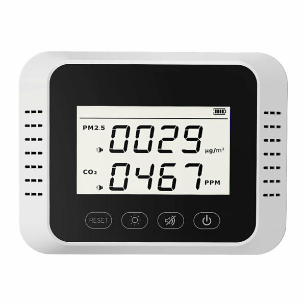 X8 Carbon Dioxide CO2 PM2.5 Air Quality Detector CO2 Detector Large Screen Displays With Sound Alarm