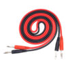 Y202 2Pcs 1M PVC Banana Plug Test Cable Copper Lantern Insert 15A Replaceable Multimeter Probe