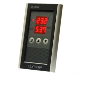 ZL-7816A 12V Thermometer and Hygrometer Temperature & Humidity Meter Thermostat and Hygrostat Incubator Humidity Incubator