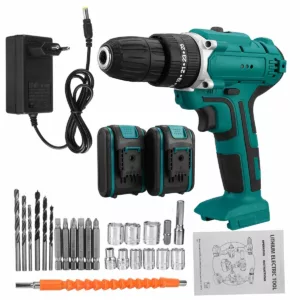 110V-240V Electric Drill Three Function Impact Drill With Charge and Battery