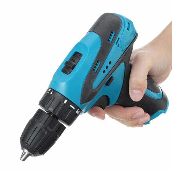 12V 2 Speeds Cordless Electric Drill 18 Torque Adjustment Wood Steel Drilling Tool Without Battery