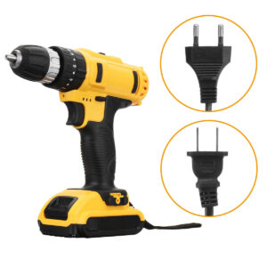 21V Cordless Drill Driver 18+3 Torque Multi-functional Household Electric Screwdriver W/ 2X 1500mAh Li-ion Battery