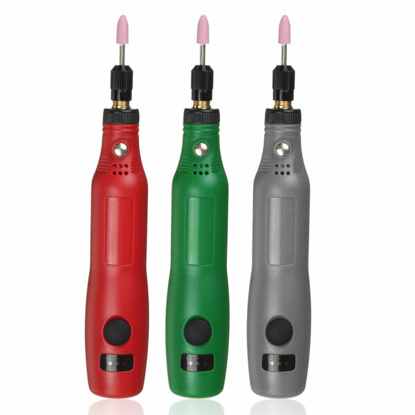 3 Speeds Electric Grinding Pen Grinder USB Charging Mini Drill Small Polishing Grinding Tool