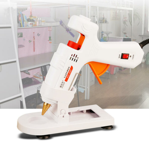 40W/80W/100W Professional High Temp Hot Melt Glue G un Graft Repair Heat G un Pneumatic DIY Tools Hot Glue G un with Base