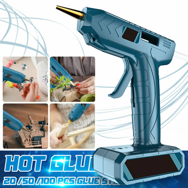 5400mAh Cordless DIY Hot Melt Glue Guns Hot Glue Guns with Sticks USB Rechargeable Melting Glue Gun Kit for Kids DIY Arts Crafts Projects