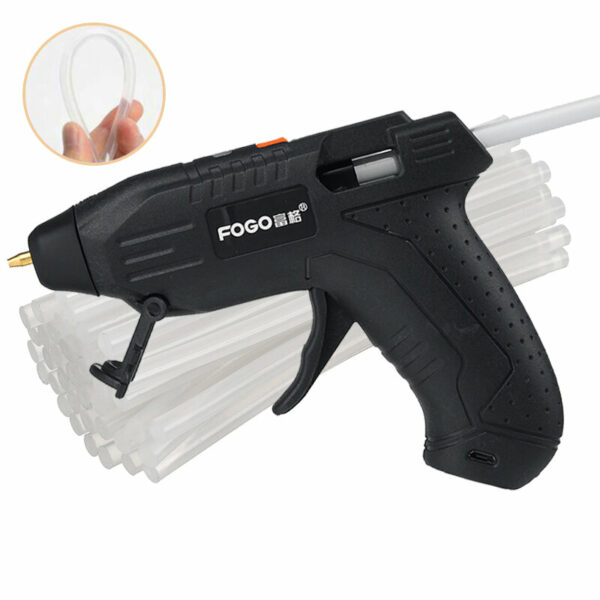 DIY Cordless Hot Melt Glue Heater Repair Tool Heat Spear with Glue Sticks USB Recharge