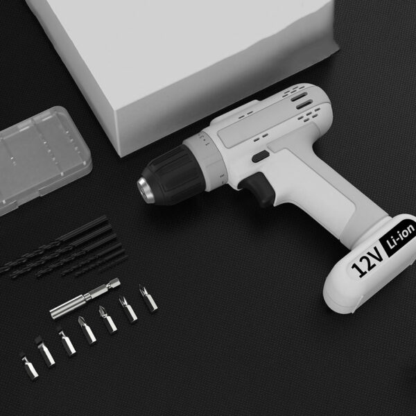 MarsWorker 12V 25N.M Cordless Rechargeable Household Impact Drill Multifunctional Electric Drill 2-Speed Adjustment Electric Screwdriver From Xiaomi Youpin