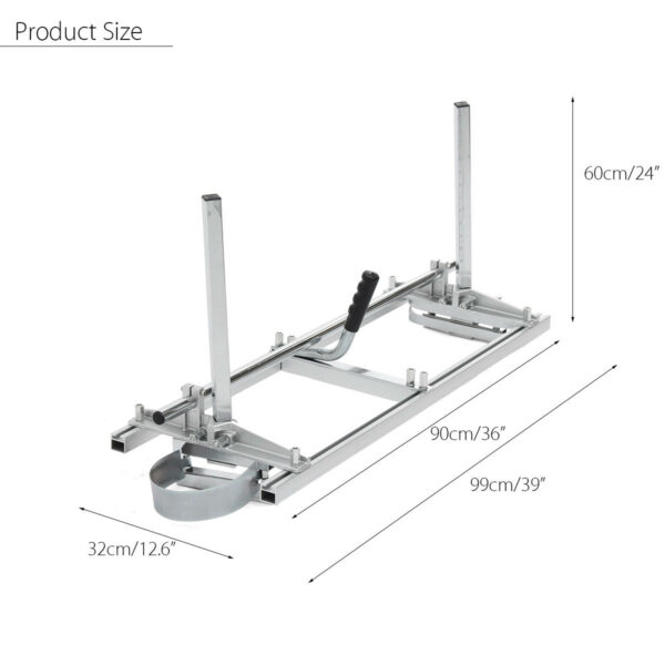 Portable Chain Saw Chainsaw Mill 36 Inch Planking Milling Bar Size 14 Inch to 36 Inch