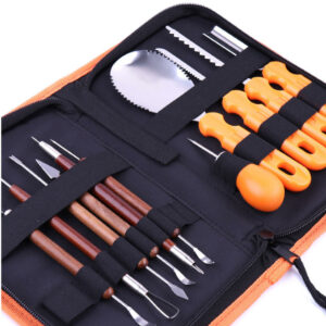 11PCS Pumpkin Carving Tool Set With Storage Bag Halloween Pumpkin Carving Cutter Children Pumpkin Lamp Wood Carving Tool