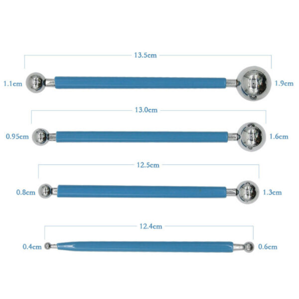 13Pcs DIY Ball Stylus Dotting Tool Set for Rock Painting Clay Pottery Modeling Design DIY Tools Kit Length 4.9-6.5 Inches