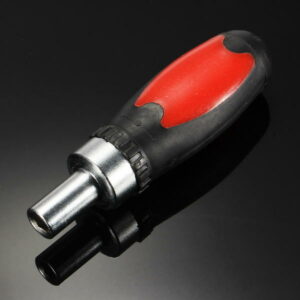 1/4 Inch Red Screwdriver Handle with 10Pcs Screwdriver Bits