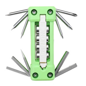 16 In 1 Multifunctional Folding Combination Screwdriver Sleeve Tool Set With LED Repair Tools