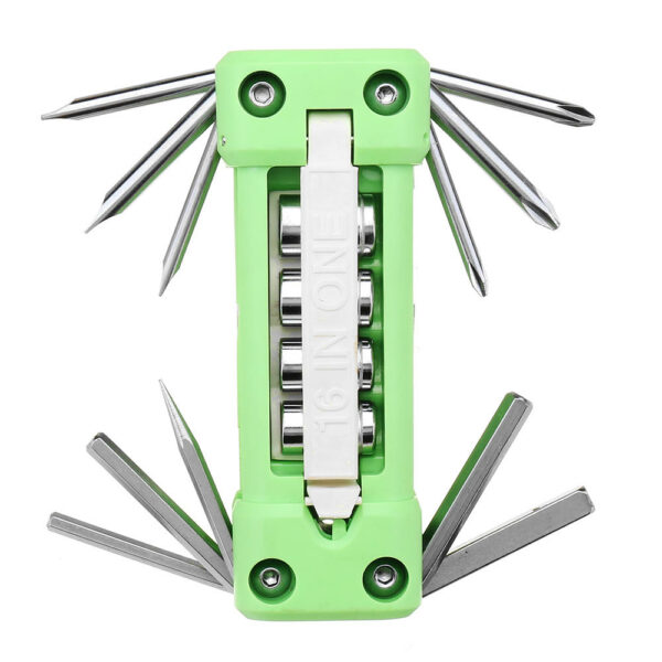 16 In 1 Multifunctional Folding Combination Screwdriver Sleeve Tool Set With LED Repair Tools