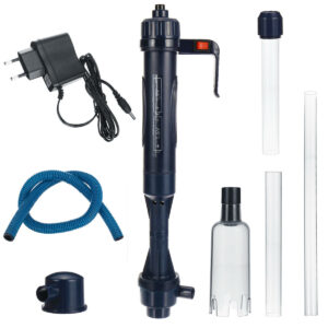 220V Electric Aquarium Syphon Fish Tank Pump Vacuum Gravel Water Filter Sand Cleaner