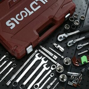 46PCS Universal Car Repair Tool Ratchet Set Torque Wrench Combination Bit A Set Of Keys Multifunction DIY Toos