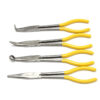 4Pcs 11 inch Extra Long Nose Pliers Straight Bent Mechanic Equipment Hand Tool Set