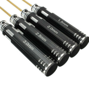 4Pcs Stainless Steel Hex Screwdriver Kit Screwdriver Set 1.5mm/2mm/2.5mm/3.0mm