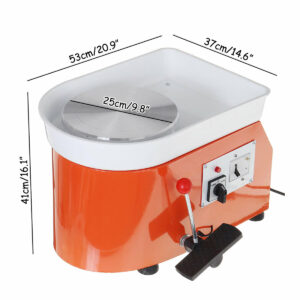 600W 25CM Electric Pottery Wheel Machine Ceramic Work Clay Art Craft Teaching Machine