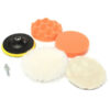 6pcs 5inch 125mm Polishing Buffing Pad Kit  Polishing with Drill Adapter M10 for Dremel