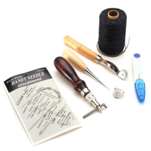 7Pcs Leather Craft Hand Stitching Sewing Tool Kit Thread