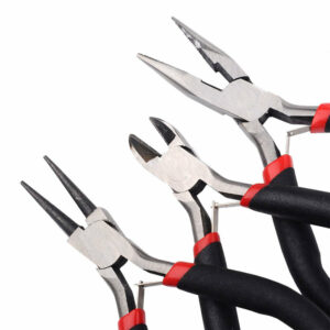 8PCS/Set Mini Black Bent Crimping Pliers For DIY Beading Jewelry Making Pliers Fit Tools