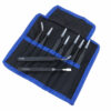 9 Pcs ESD Tweezer Anti-static Stainless Steel Precisiion Tweezers for Electronics Nail Beauty