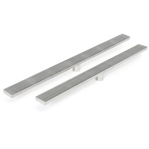 900mm 1000mm Stainless Steel Bathroom Kitchen Shower Tub Brushed Grate Drain Floor Waste Linear