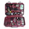 CREST Professional Red 12V Ugraded Lithium Electric Power Drill Set with Plastic Toolbox