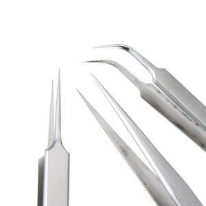 Electronics Industrial Tweezer Anti-static Curved Straight Tip Precision Stainless Steel Forceps Phone Repair Hand Tool