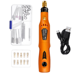 HILDA MD3326C USB Charging Rotary Tool Kit 3.6V Cordless Variable Speed Electric Grinder Drill