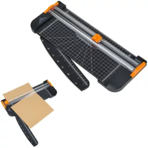 Heavy Duty Paper Cutter A4 Precision Rotary Paper Photo Card Cutter Trimmer Ruler