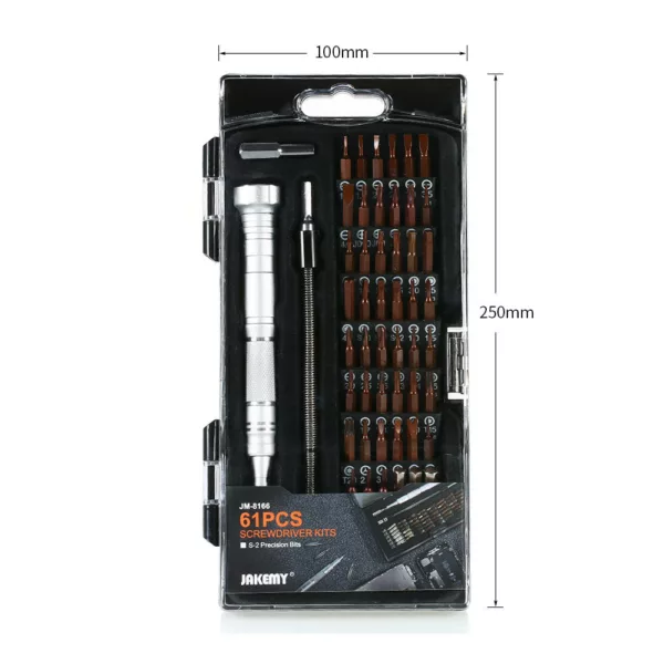 JAKEMY JM-8166 61 in 1 Multifunctional Tools Screwdriver Kits Repair Hand Tools Kit For Mobile