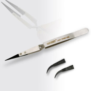 JAKEMY JM-T10-12 Adjustable Pointed Head Anti-static Stainless Steel Tweezer