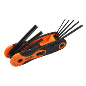 KSEIBI CR-V Folding Screwdriver Set Metric Hexagon Screwdriver Wrench Bicycle Repair Tool